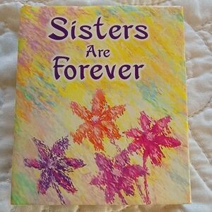 Rare, Hardcover, "Sisters Are Forever," Tiny Blue Mountain Arts Book